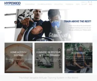 Hypoxico.com(Hypoxico Altitude Training Systems) Screenshot