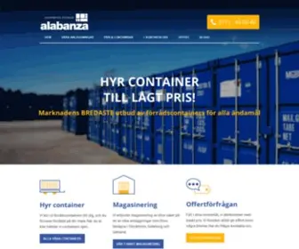 Hyracontainer.se(Hyra container) Screenshot