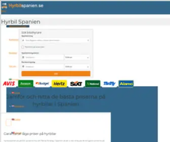 HYrbilspanien.se(Biluthyrning Spanien (Billig)) Screenshot