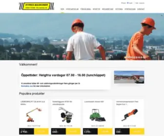 Hyres-Maskiner.se(Hyr dina maskiner hos Hyres) Screenshot