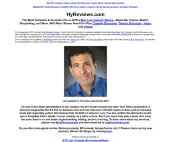 Hyreviews.com(NYC Live Comedy Coverage Updated Daily) Screenshot