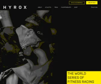 Hyrox.com(The Fitness Competition for Every Body) Screenshot