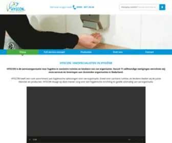 HYsconshop.nl(Uw catalogus voor al uw toilet en urinoir benodigdheden) Screenshot