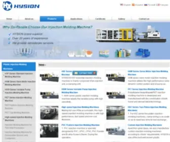 Hysion.com(Plastic Injection Molding Machine) Screenshot