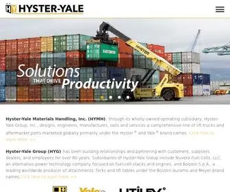 HYster-Yale.com(Hyster-Yale Materials Handling, Inc., Home) Screenshot