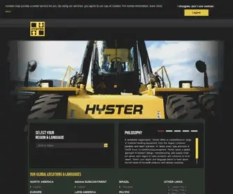 HYster.com(Supplier of lift trucks and warehousing equipment) Screenshot