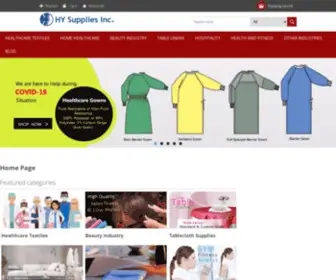 Hysupplies.net(Wholesale Linens) Screenshot