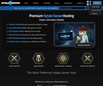 Hytalehosting.org(Hytale Server Hosting) Screenshot