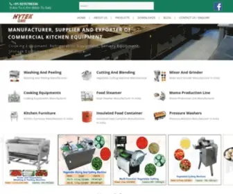 Hytekfoodequipments.com(Commercial Kitchen Equipment Manufacturers in India) Screenshot