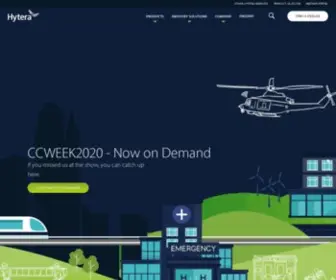 Hytera-Europe.com(Hytera Professional Radio Communications) Screenshot