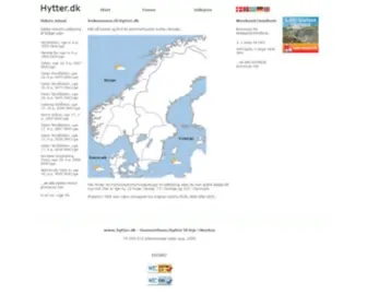 HYtter.dk(Ferieboligsiden er en portal for privat sommerhusudlejning) Screenshot