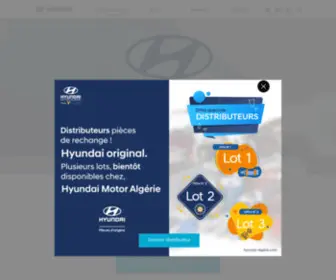 Hyundai-Algerie.com(Bienvenue sur le site de Hyundai Motor Algérie) Screenshot