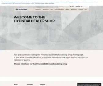 Hyundai-Merchandising.com(B2B Hyundai Shop) Screenshot