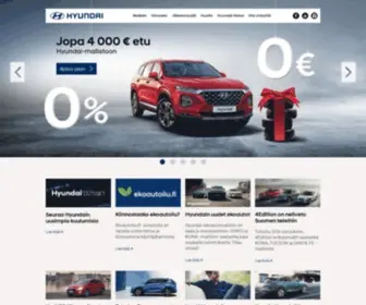 Hyundai.fi(Hyundain henkilöauto ja maastoautomallisto) Screenshot