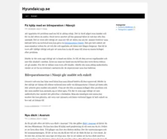 Hyundaicup.se(Hyundaicup) Screenshot