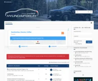 Hyundaiforum.se(Startsidan) Screenshot