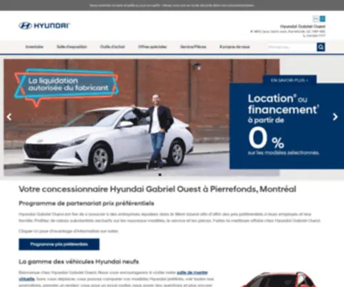 Hyundaigabrielddo.com(Hyundai Gabriel Ouest) Screenshot