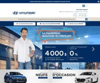 Hyundailongueuil.com(Concessionnaire Hyundai à Longueuil) Screenshot