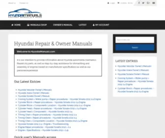 Hyundaimanuals.com(Hyundai Repair Manuals) Screenshot