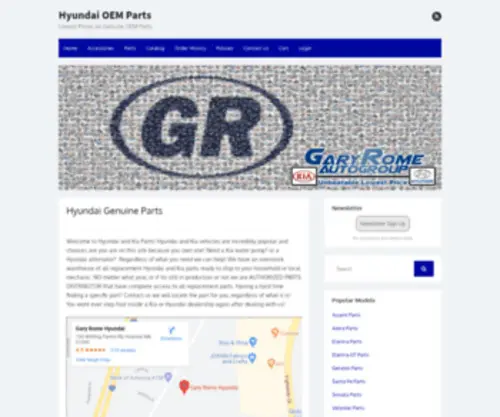 Hyundaioemparts.net(Lowest Prices on Genuine OEM Parts) Screenshot