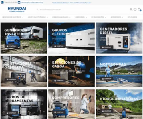 Hyundaipower.shop(Generadores Eléctricos) Screenshot