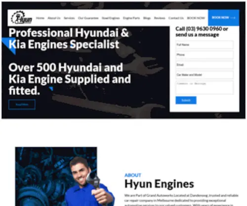 Hyunengines.com.au(Hyun Engines) Screenshot