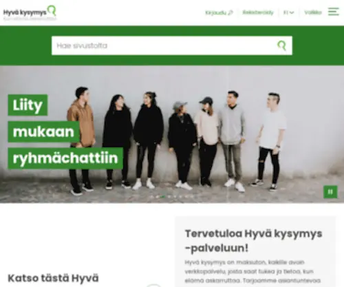 Hyvakysymys.fi(Hyvä kysymys) Screenshot