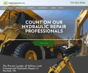 Hyval.com(Gear Pump & Steering Gears Services in Norfolk) Screenshot