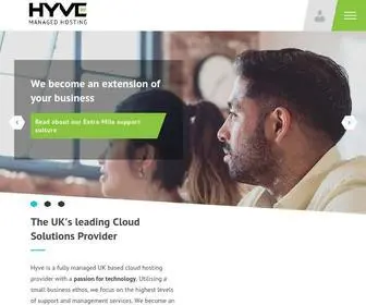 Hyve.com(Hyve Managed Hosting) Screenshot