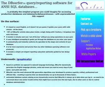 HYYBDQ.com(The DBsurfer query/reporting software for ANSI SQL databases) Screenshot