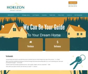 Hzcu-Mortgage.org(Horizon Credit Union Home Loans) Screenshot