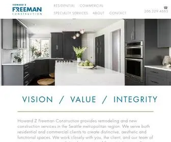 HZfreeman.com(Howard Z Freeman Construction) Screenshot