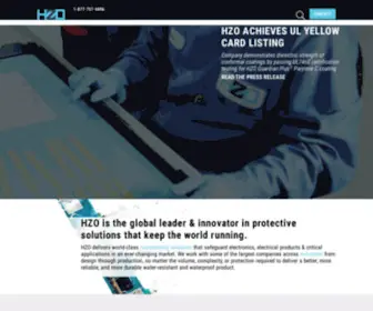 Hzo.com(Global Leader in Protective Nano and Parylene Conformal Coatings) Screenshot