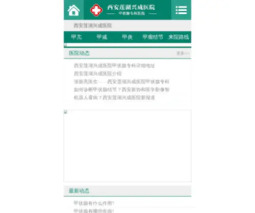 HZsnow.com(西安甲状腺医院) Screenshot