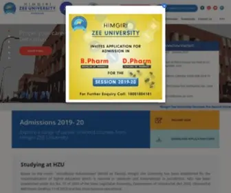 Hzu.edu.in(Himgiri Zee University) Screenshot