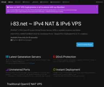 I-83.net(IPv4 NAT VPS with IPv6 in 9) Screenshot