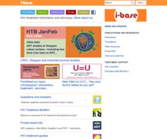 I-Base.info(HIV i) Screenshot