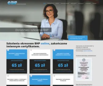 I-BHP.com.pl(Szkolenia okresowe BHP online) Screenshot