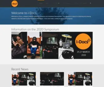 I-Docs.org(Exploring interactive documentary storytelling through articles) Screenshot