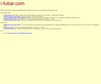 I-Fubar.com(Php scripts and web tools) Screenshot