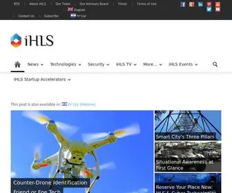 I-HLS.com(IHLS Israel Homeland Security i) Screenshot