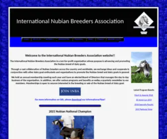 I-N-B-A.org(International Nubian Breeders Association) Screenshot
