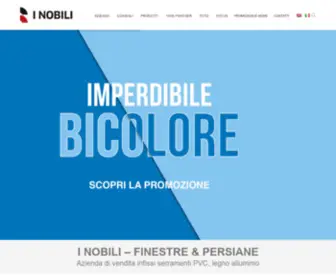 I-Nobili.it(Finestre e Persiane I Nobili vendita infissi serramenti PVC) Screenshot