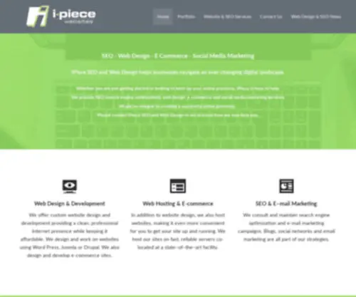 I-Piece.com(SEO website design designer ecommerce developer web site development) Screenshot