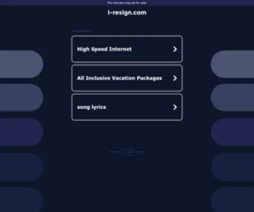 I-Resign.com(I Resign) Screenshot