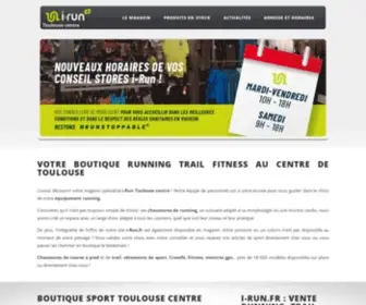 I-Run-Toulouse-Centre.fr(I-Run Toulouse centre, magasin de sport spécialiste running trail fitness) Screenshot