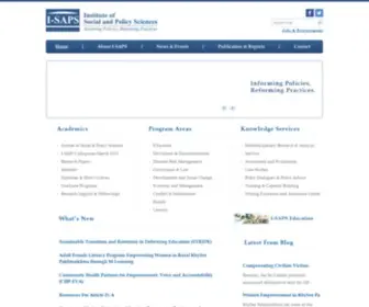I-Saps.org(The Institute of Social and Policy Sciences (I) Screenshot