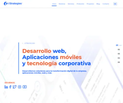 I-Strategies.tech(Empresa de desarrollo de software) Screenshot