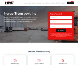 I-Waytrans.ca(I-way Trans) Screenshot