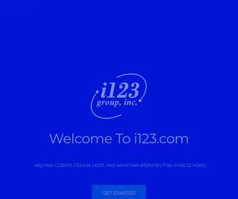 I123.com(Custom Website Design Hosting & Management) Screenshot